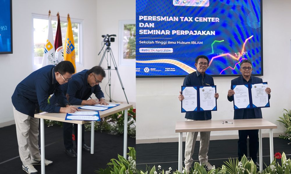 Tingkatkan Kesadaran Pajak, Kanwil DJP Jaksel II Resmikan Tax Center STIH&nbsp;IBLAM